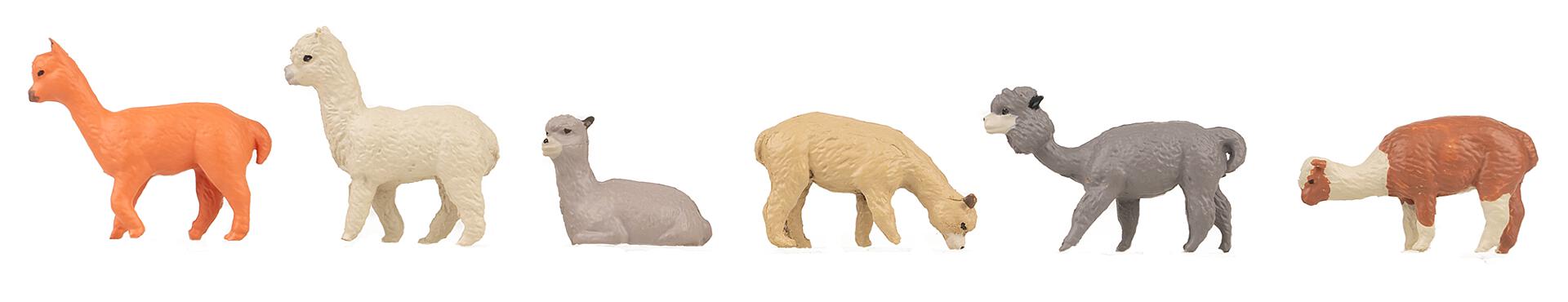 Faller 151929 HO Alpacas Figures (Set of 6)