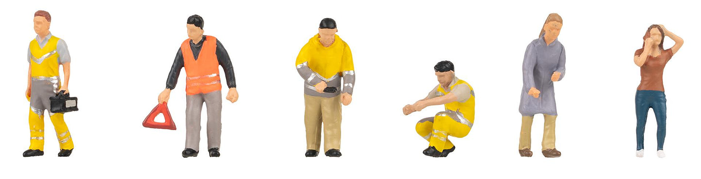 Faller 151712 HO ADAC Breakdown Assistance Figures (Set of 6)
