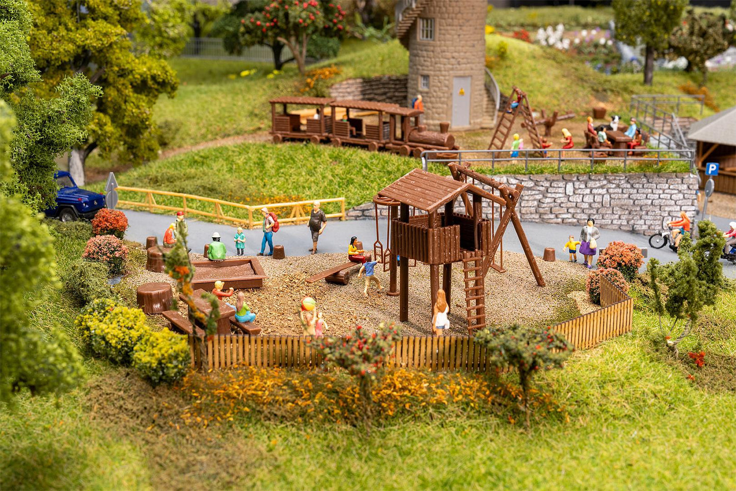 Faller 190036 HO Promotional Set Adventure Playground Building Kit
