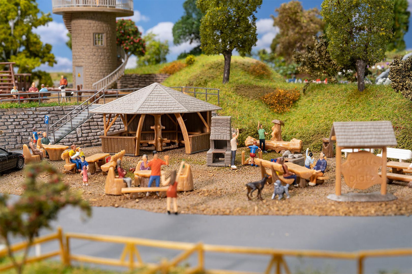 Faller 190036 HO Promotional Set Adventure Playground Building Kit
