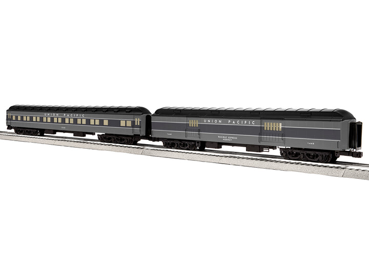 Lionel 2427130 O Union Pacific Heavyweight 18" Baggage & Coach (Set of 2)