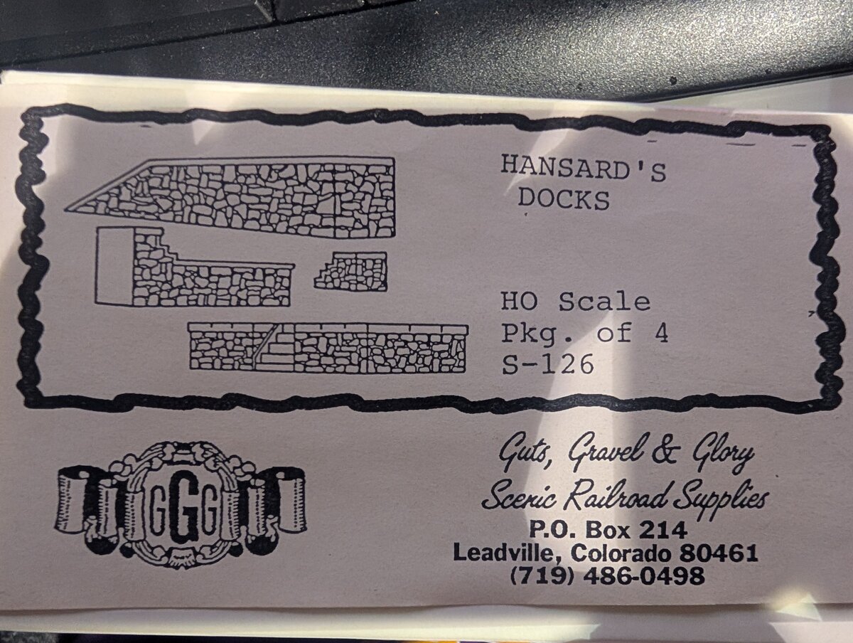 Guts, Gravel & Glory Scenic Railroad Supplies S-126 HO Hansard's Docks Kit