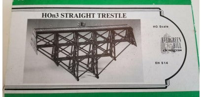 Evergreen Scale Models EH514 HOn3 Straight Trestle Building Kit