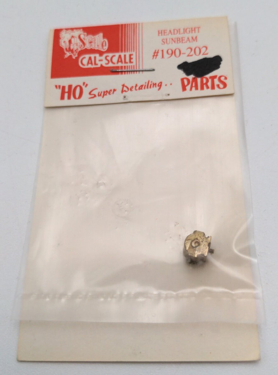 Cal Scale 190-202 HO Scale Sunbeam Headlight Brass Part