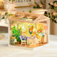 Robotime DW013B Rolife Blooming Tea Garden DIY Plastic Miniature House