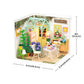 Robotime DW013B Rolife Blooming Tea Garden DIY Plastic Miniature House