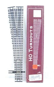 Shinohara Track HO Scale Code N100 #6 Nickel Silver Left Hand Turnout