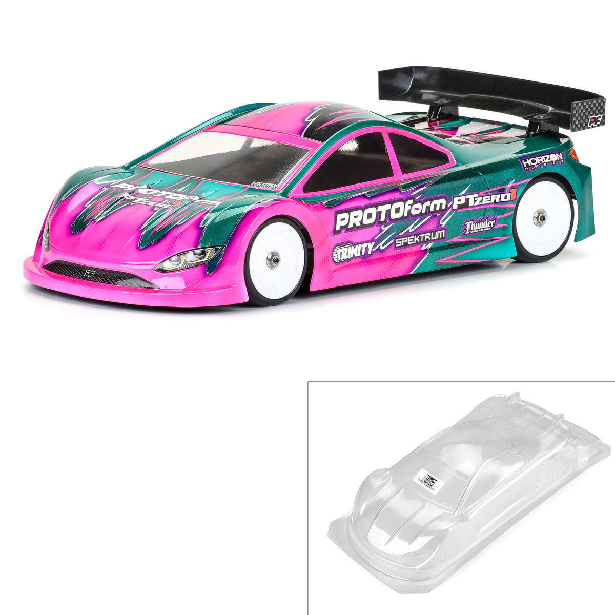 Protoform 159525 1:10 PTzero1 Light Weight 0.65mm Clear Body