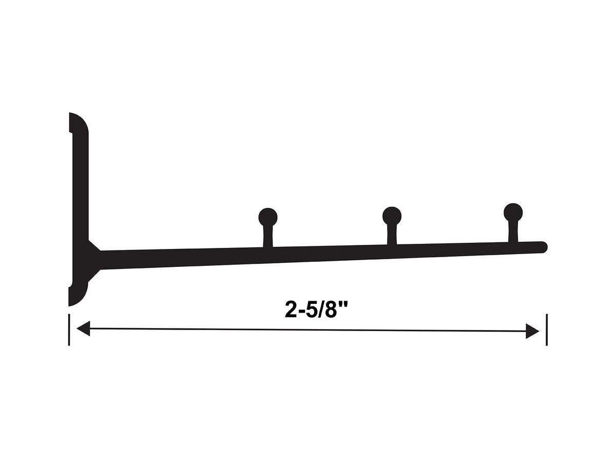 RA-1 Railrax Closeouts O Shelf Section 6-Foot x 2-5/8", Satin-Glenn Snyder Shelf EX