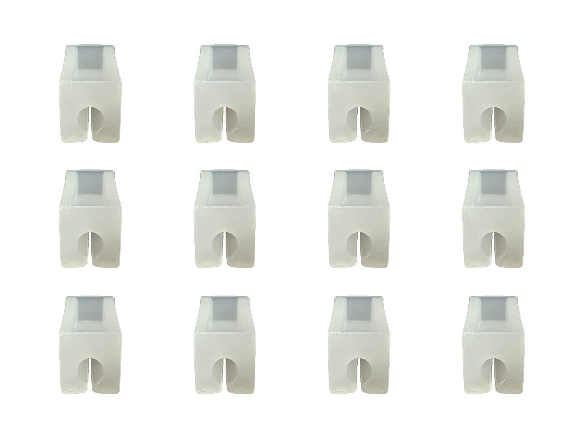 Railrax Shelving Rail Stops - Glenn Snyder Shelving (Pack of 12)