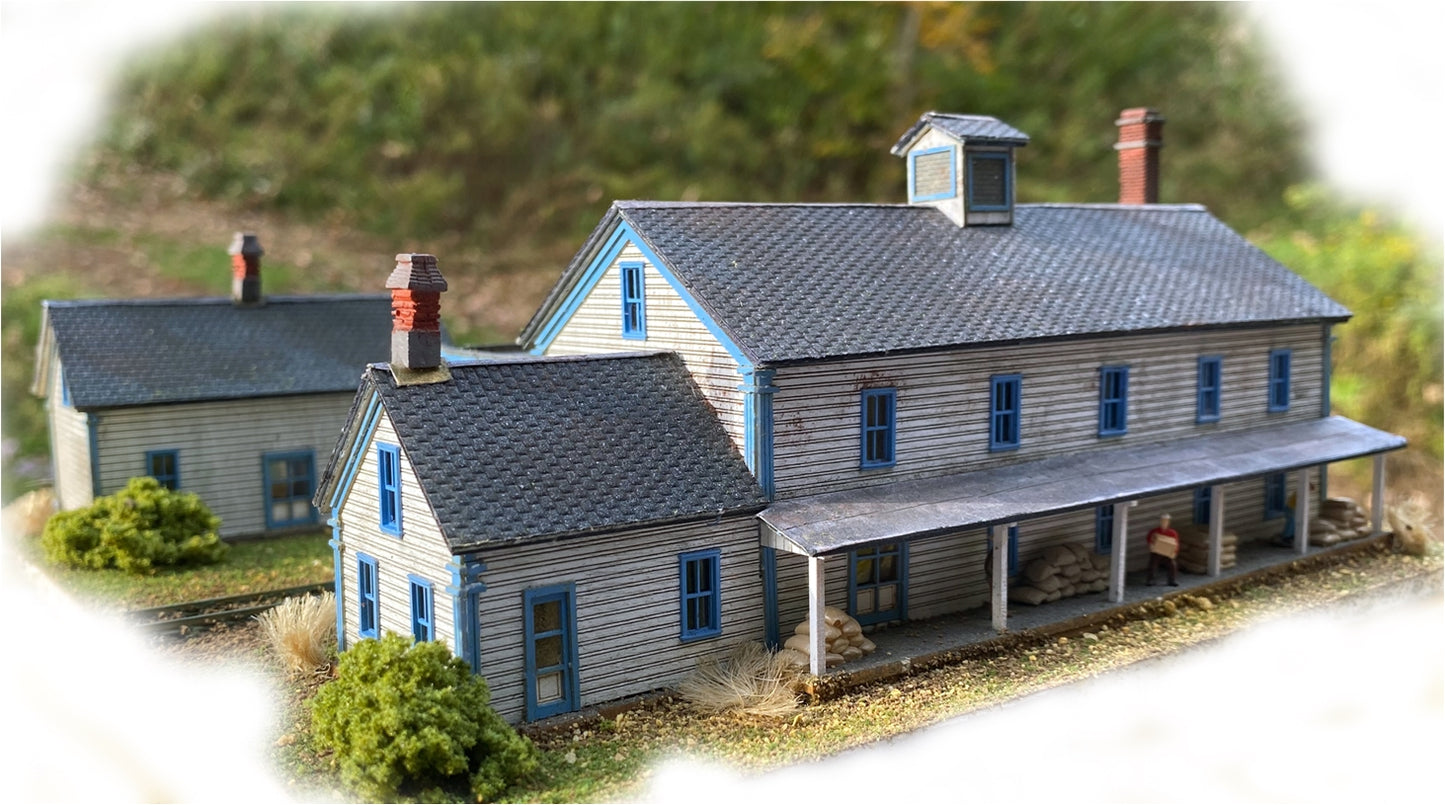The N Scale Architect 10074 N A.G. Winter's General Store & Granary Building Kit