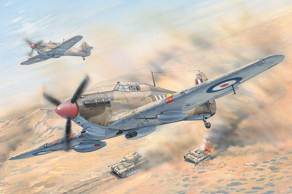 Hobby Boss 81780 1:48 Hurricane Mk.II D Tropical Aircraft Plastic Model Kit