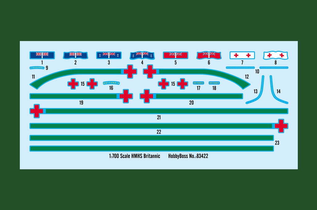 Hobby Boss 83422 1:700 HMHS Britannic Warship Plastic Model Kit