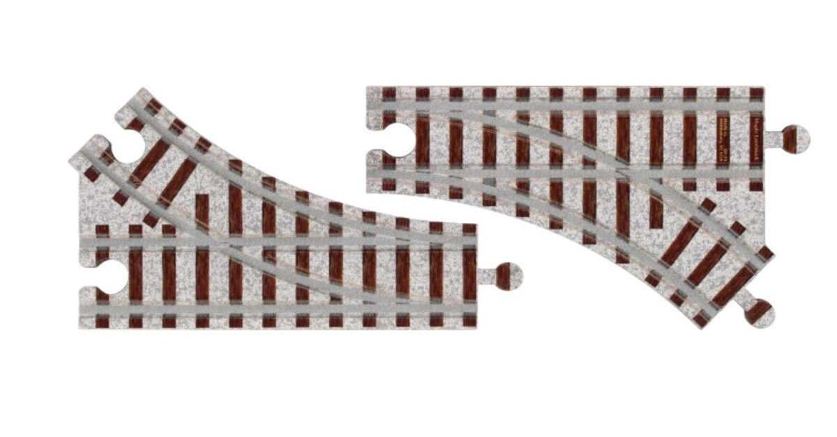 Maple Landmark Inc. 10545 NameTrains Large Switch Wood Track 6