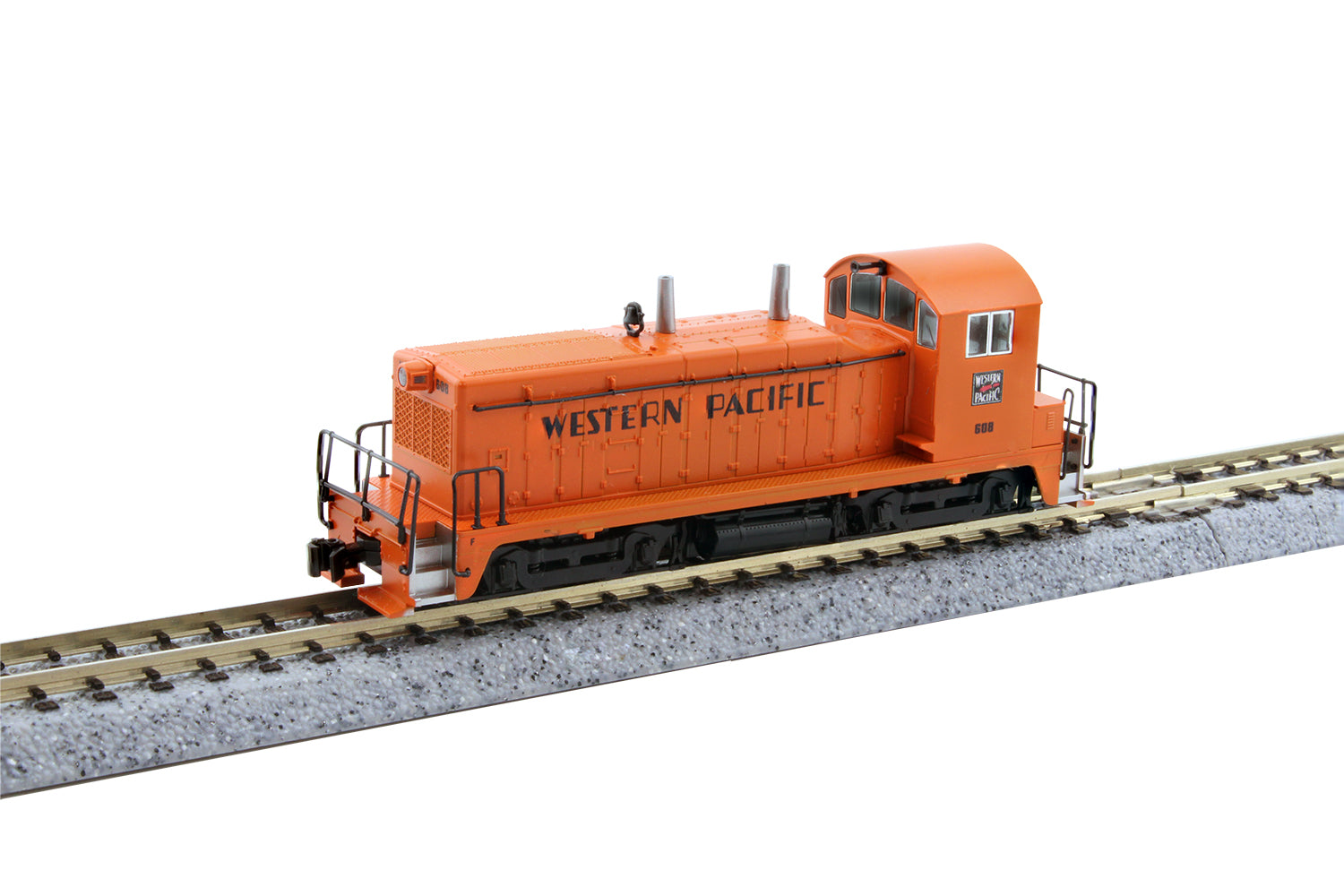 Kato 176-4396-S N Western Pacific NW2 Switcher Locomotive with DCC + Sound #608