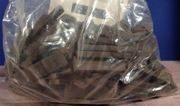 Moondog Rubber Ties 150 O27 Brown Tinplate Track Ties (150 Pieces)