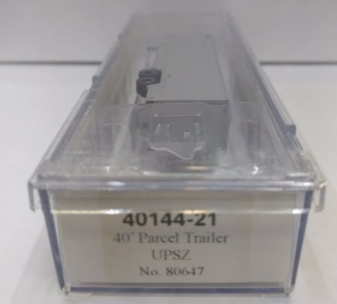 Trainworx Inc. 40144-21 N Scale 40' Parcel Trailer UPOZ Road No. 80647