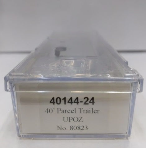 Trainworx Inc. 40144-24 N Scale 40' Parcel Trailer UPOZ Road No. 80823