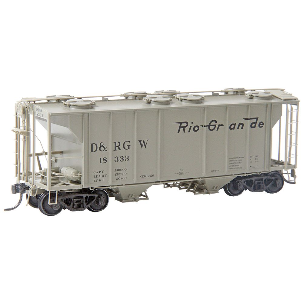 Kadee 8660 HO Denver and Rio Grande Western PS-2 Two Bay Hopper RTR #18333