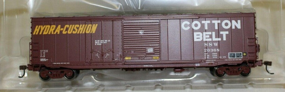 Athearn 89332 HO RTR Cotton Belt 50' Comination Door Box Car #20368