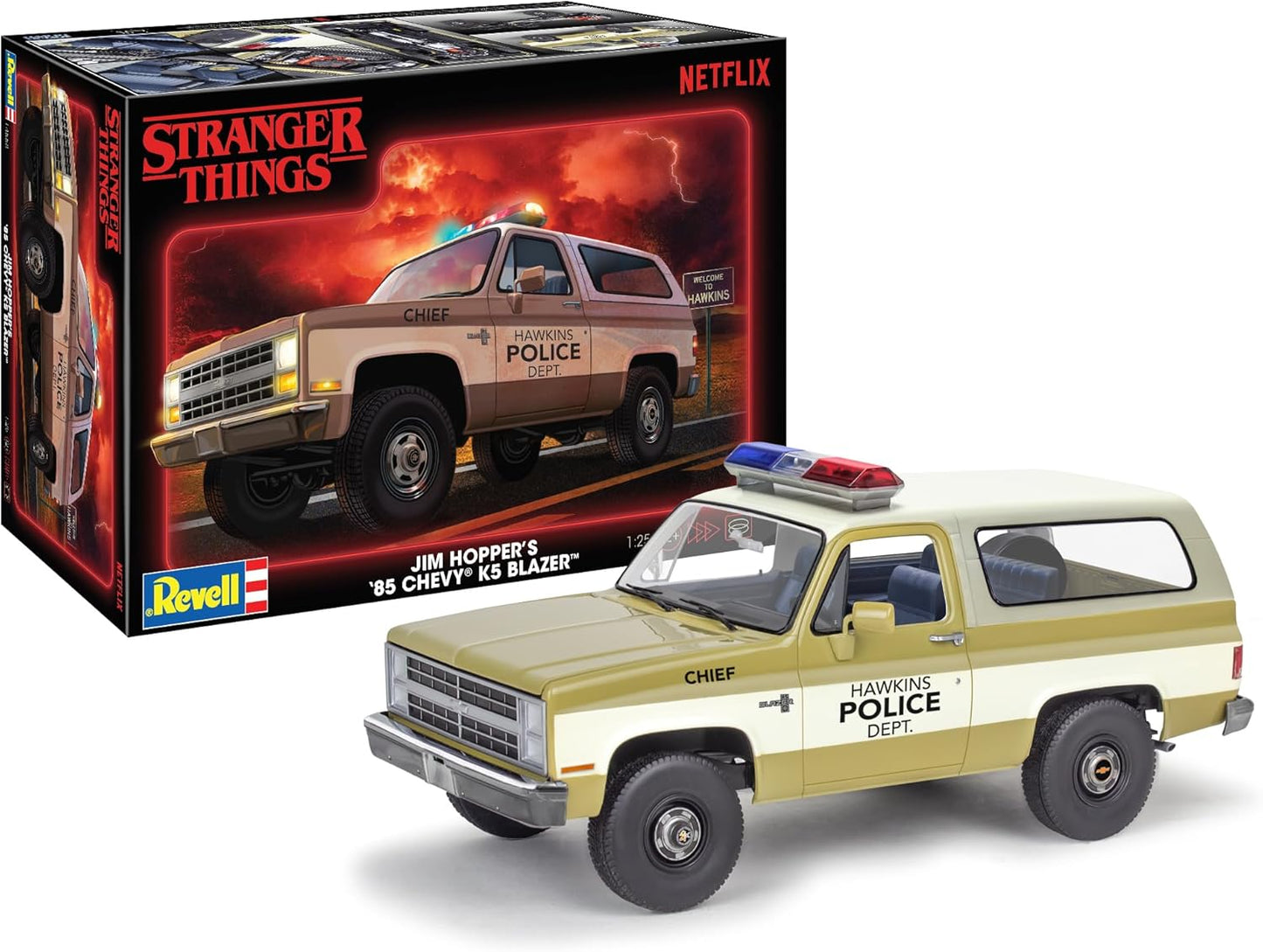 Revell 14558 1:35 Stranger Things Jim Hopper's '85 K5 Chevy Blazer Model Kit