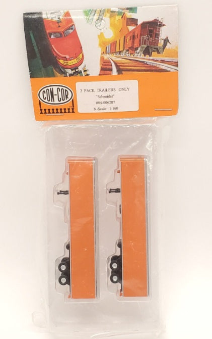 Con-Cor 04-006207 N Scale Schneider Trailers (Pack of 2)