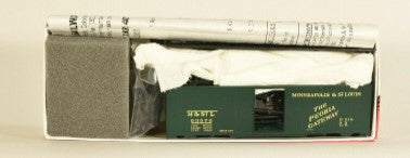 InterMountain 40751-01 HO Minneapolis & St. Louis 1937 AAR 40' Green Boxcar