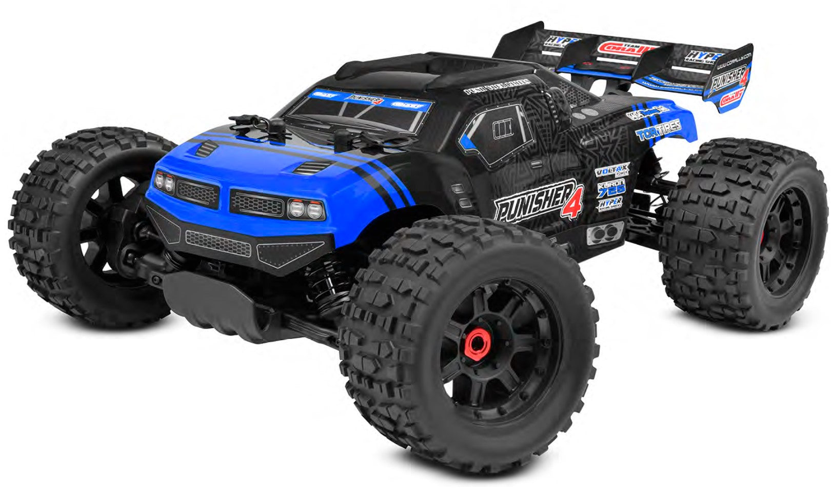 Corally 00292-B 1:10 Blue Punisher 4S Monster Truck w/2.4GHz Radio