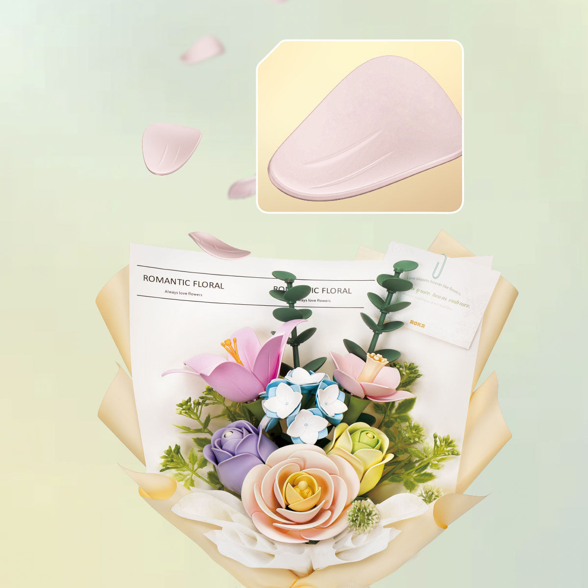Robotime AF01J ROKR Spring Time Bouquet DIY 3D Puzzle