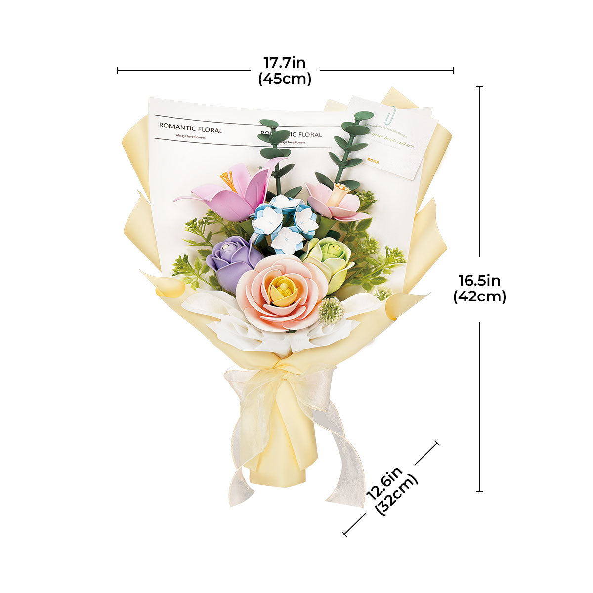 Robotime AF01J ROKR Spring Time Bouquet DIY 3D Puzzle