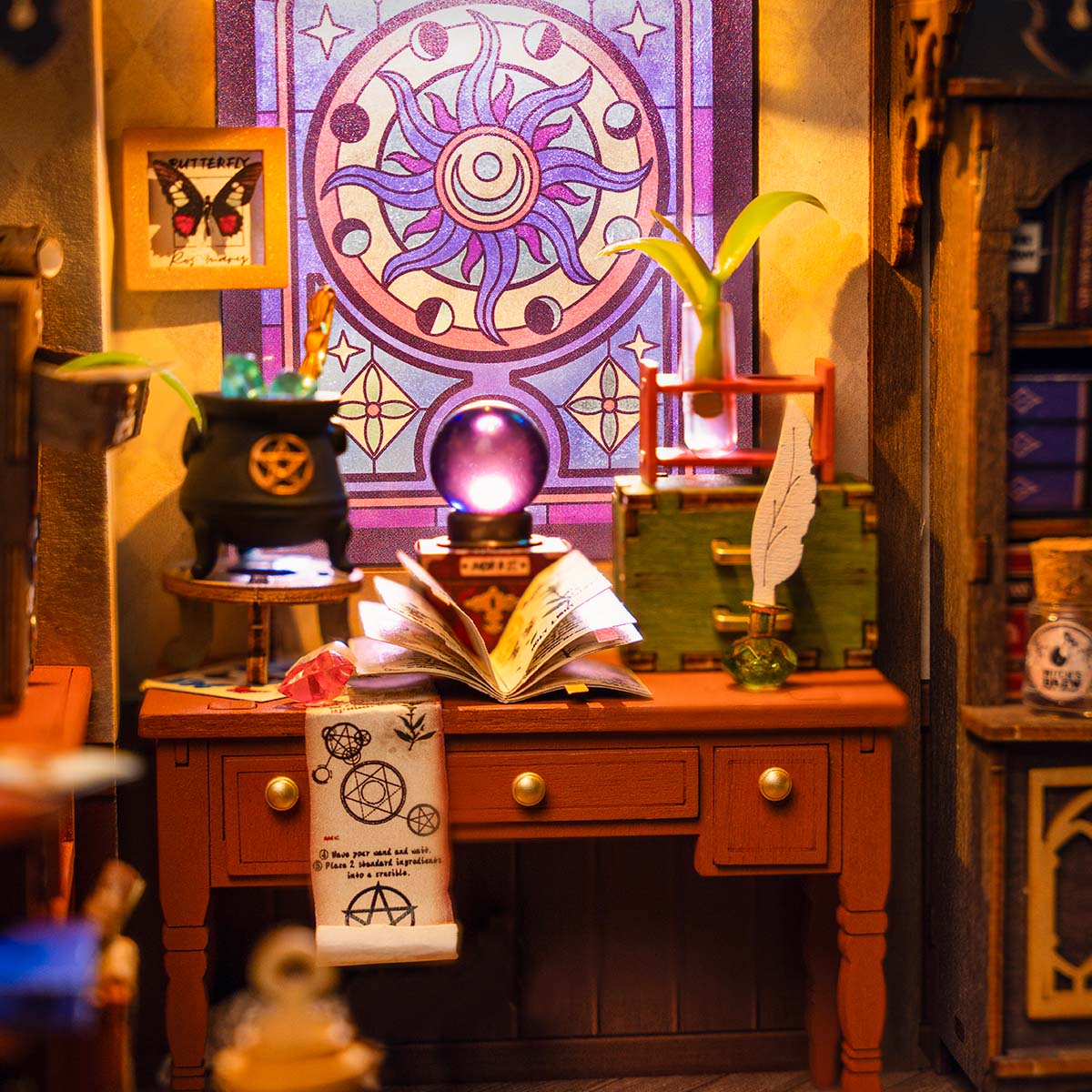 Robotime DG166 Rolife The Magic Study DIY Miniature House