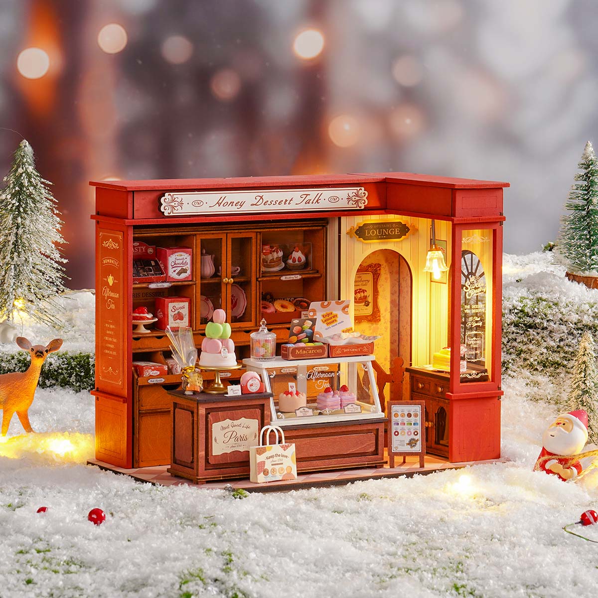 Robotime DG168 Rolife Honey Dessert Talk DIY Miniature House