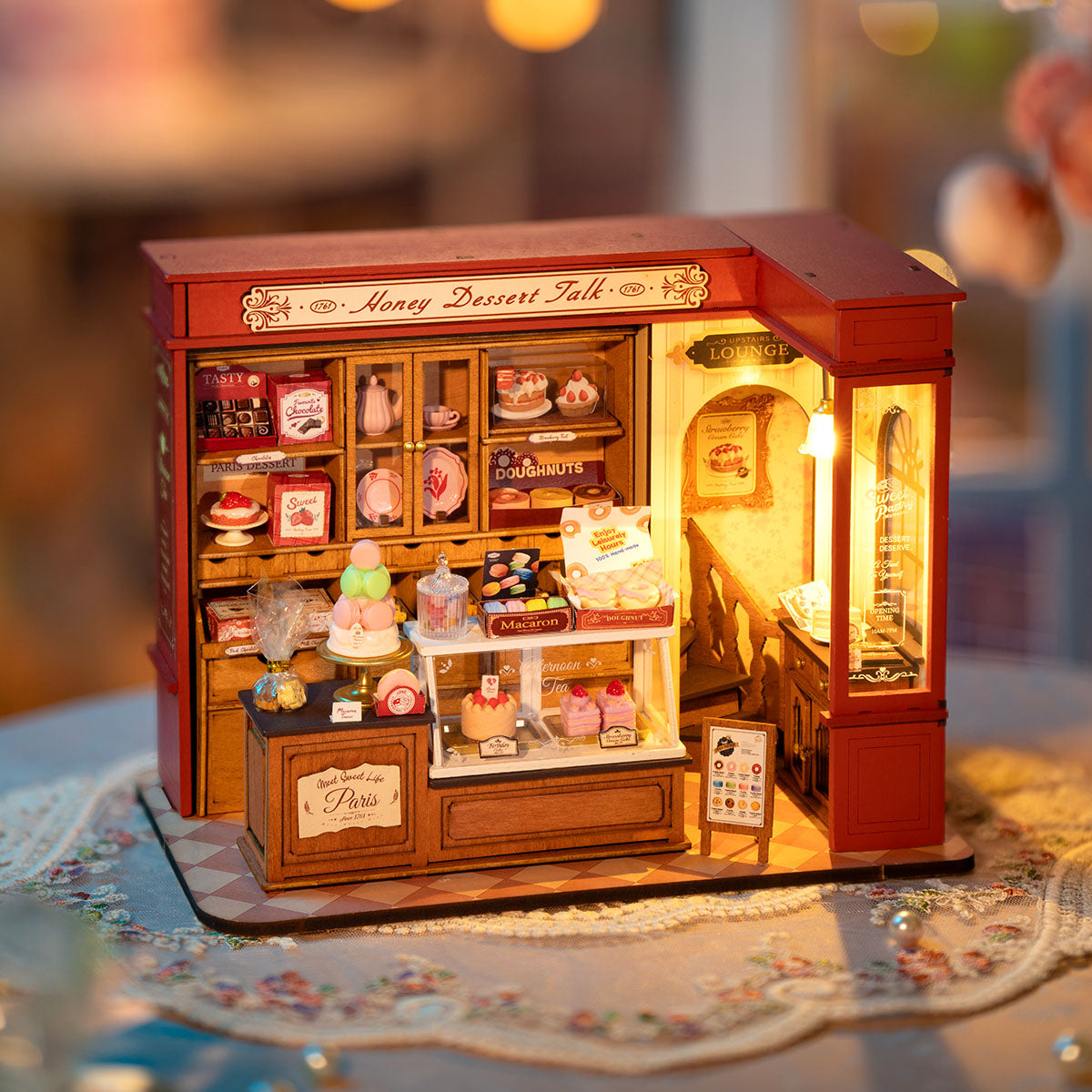 Robotime DG168 Rolife Honey Dessert Talk DIY Miniature House