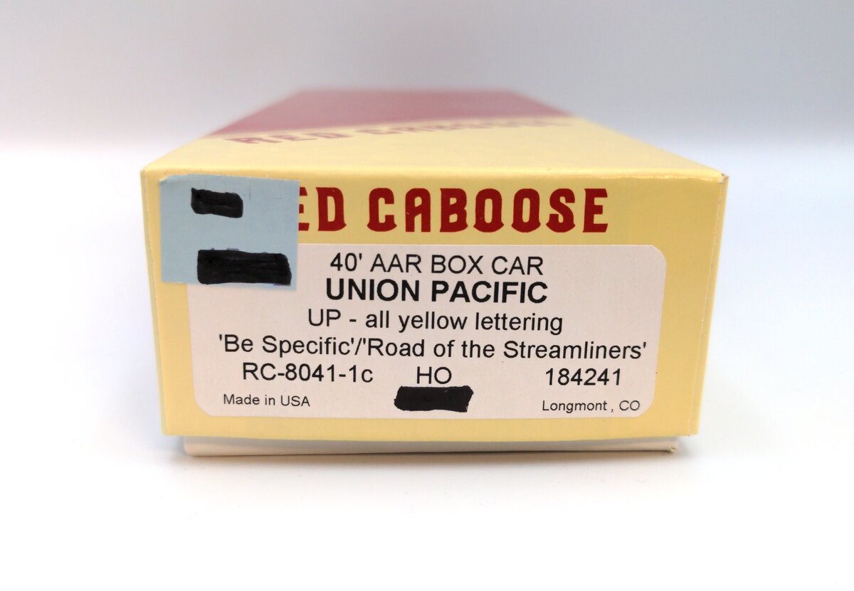 Red Caboose 8041-1c HO Union Pacific 40' AAR Boxcar #184241 Kit