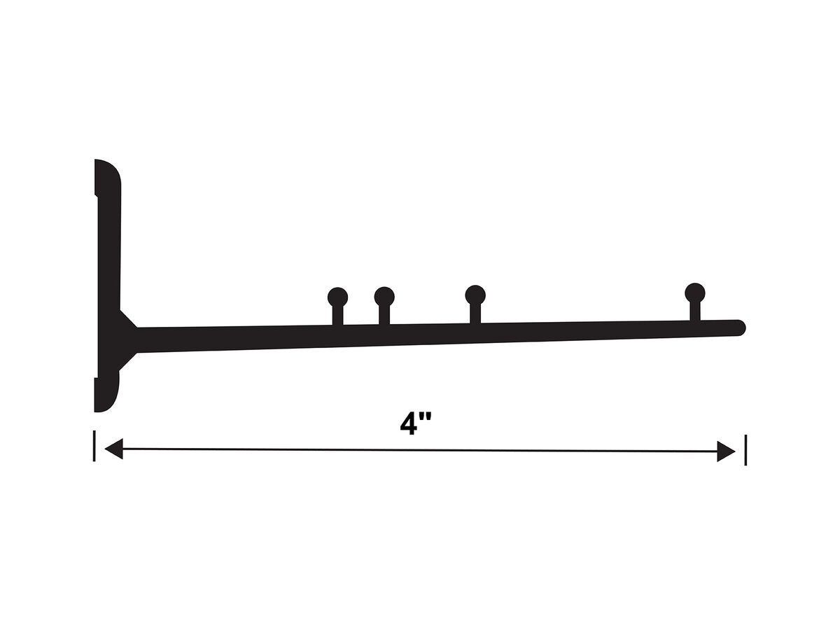 RA-2 Railrax O / STD / G Scale Shelf 3-Foot x 4", Satin - Glenn Snyder Shelving