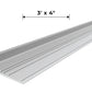 RA-2 Railrax O / STD / G Scale Shelf 3-Foot x 4", Satin - Glenn Snyder Shelving
