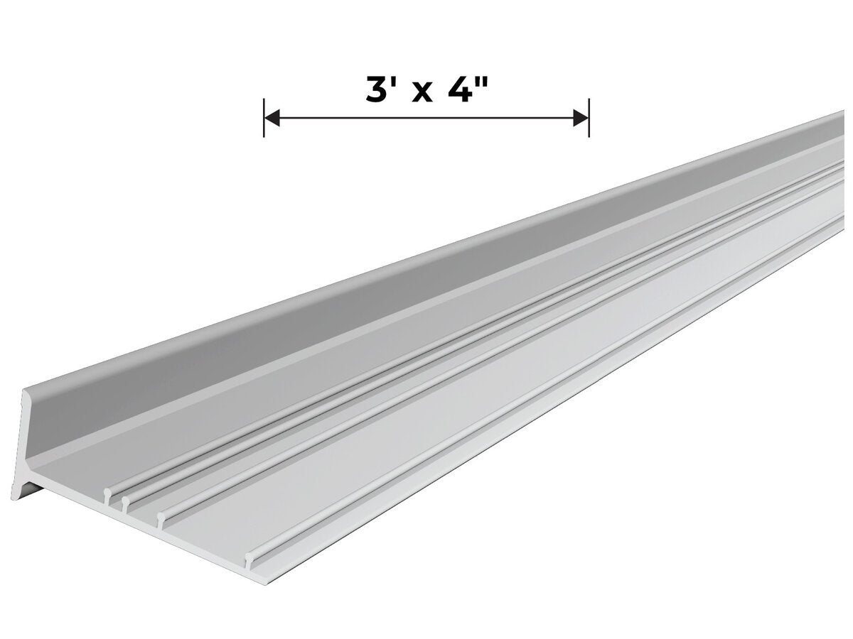 RA-2 Railrax O / STD / G Scale Shelf 3-Foot x 4", Satin - Glenn Snyder Shelving