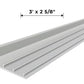 RA-1 Railrax O Gauge Shelf Section 3-Foot x 2-5/8", Satin - Glenn Snyder Shelf