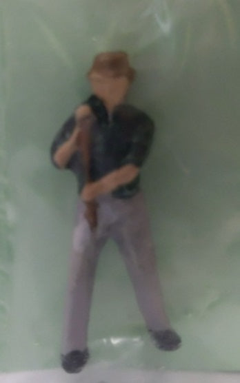 Jim's 0102 O/O27 Scale Stand Up Man With Hat Pewter Figure
