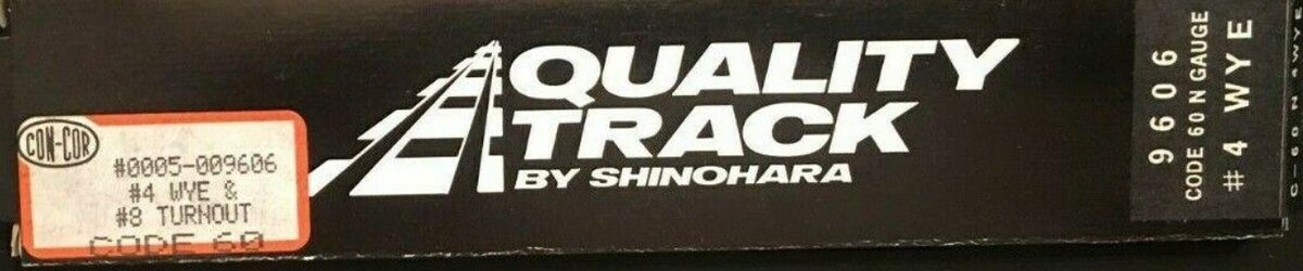 Con-Cor 0005-009606 N Shinohara Code 60 # 4 WYE & # 8 Turnout
