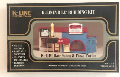 K-Line K-4103 O Scale Hair Salon & Pizza Parlor Building Kit