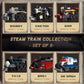 Jiestar 92307 Assorted Mini Train Steam Loco Building Block Model (Set of 6)