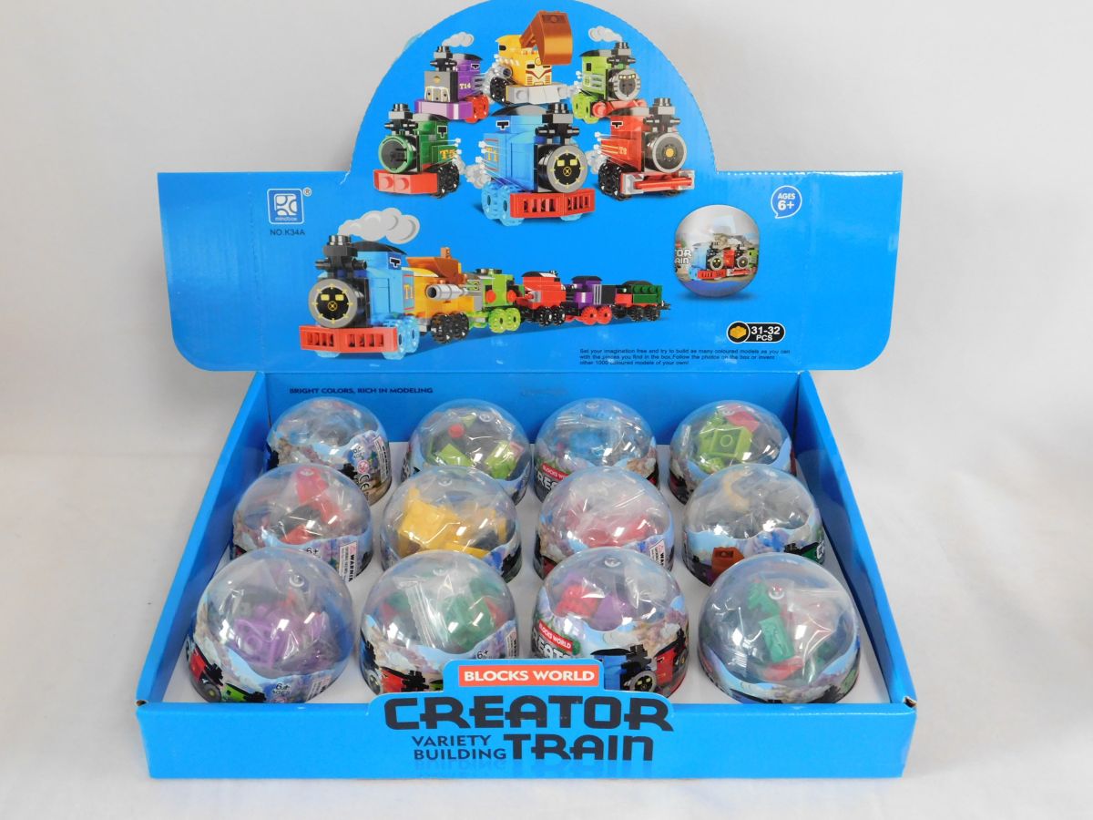 Jiestar K34A Mini Train Egg Display Case (Set of 12)