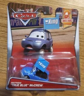 Mattel 10101 1:64 Diecast Disney Pixar Cars Race Fans Matthew "True Blue" McCrew