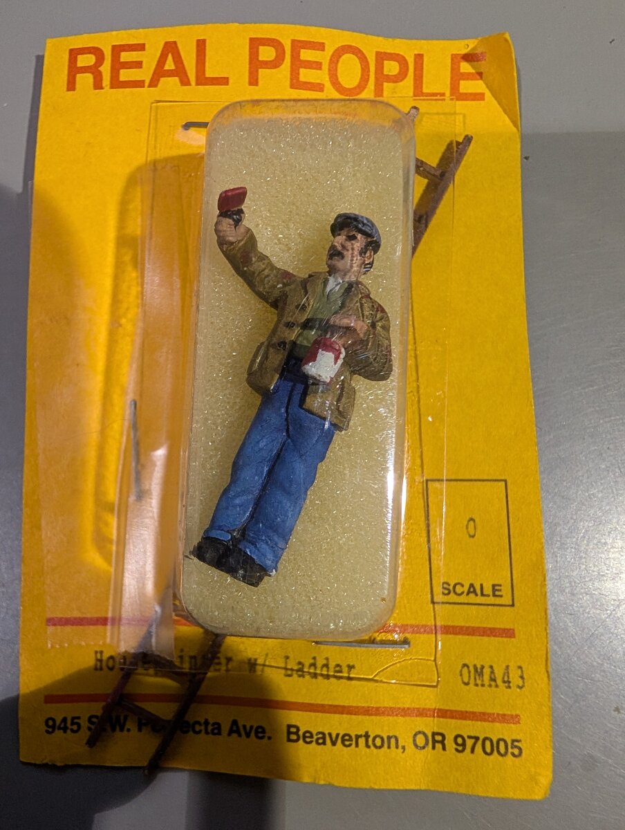 Acme OMA43 Real People O Scale Housepainter w/Ladder Figure