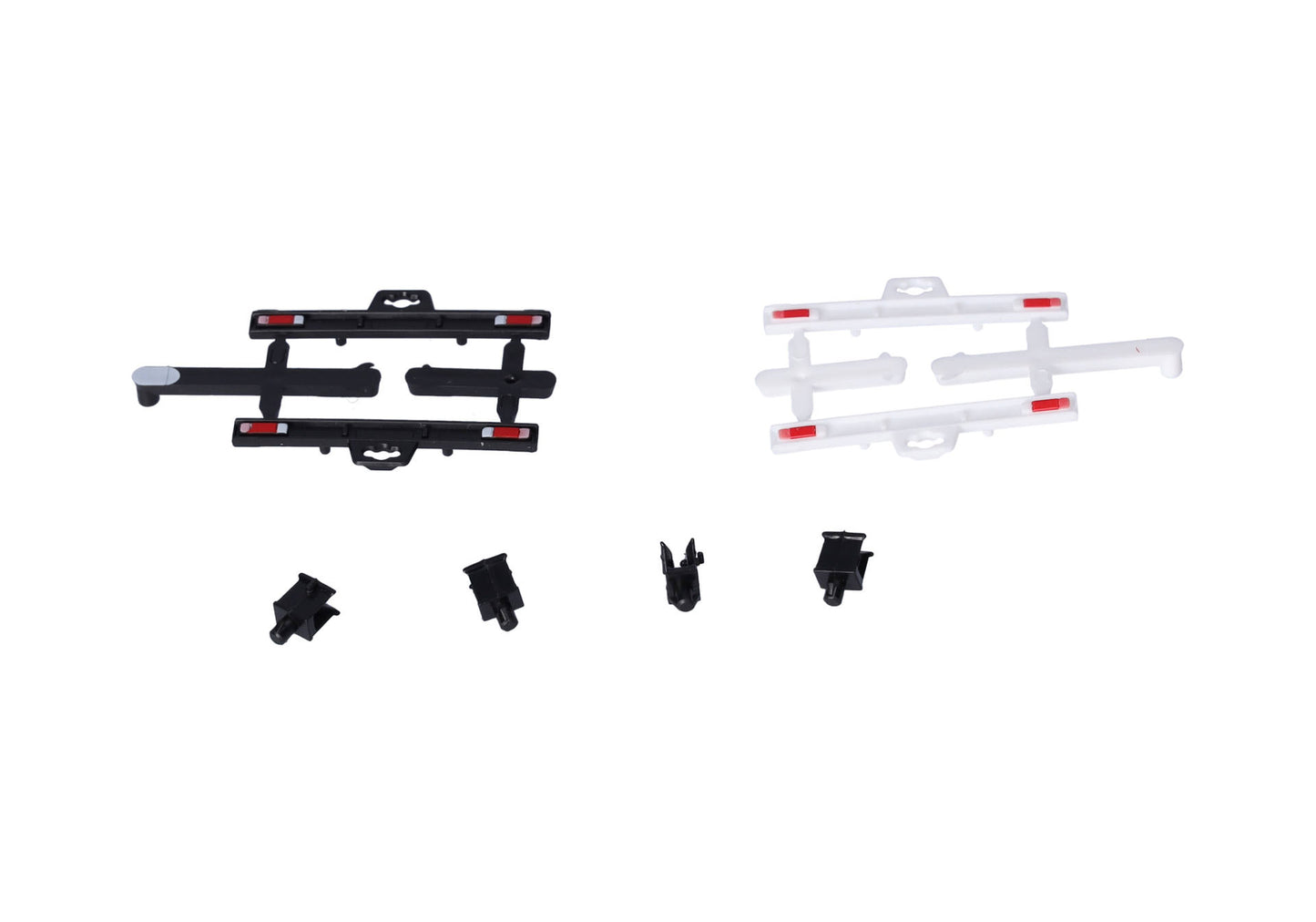 Herpa 054515 1:87 Trucks w/ Coupling White & Black Decorated Rear Bumper (2)