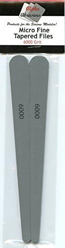 Alpha Abrasives 1155 6000 Grit Micro Fine Tapered Files (Pack of 2)