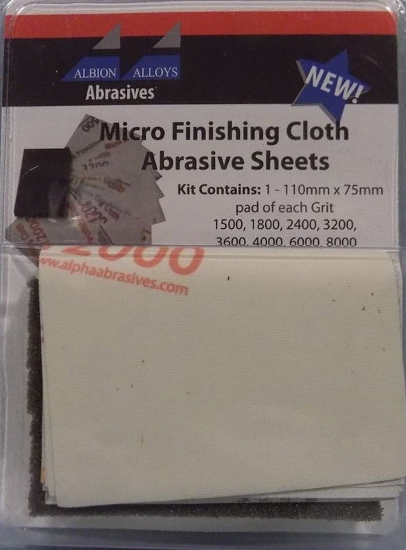 Alpha Abrasives 2050A Micro Finishing Cloth (Set of 9)