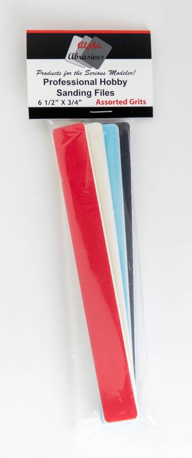 Alpha Abrasives 0317 3/4" Sanding Files (Set of 4)
