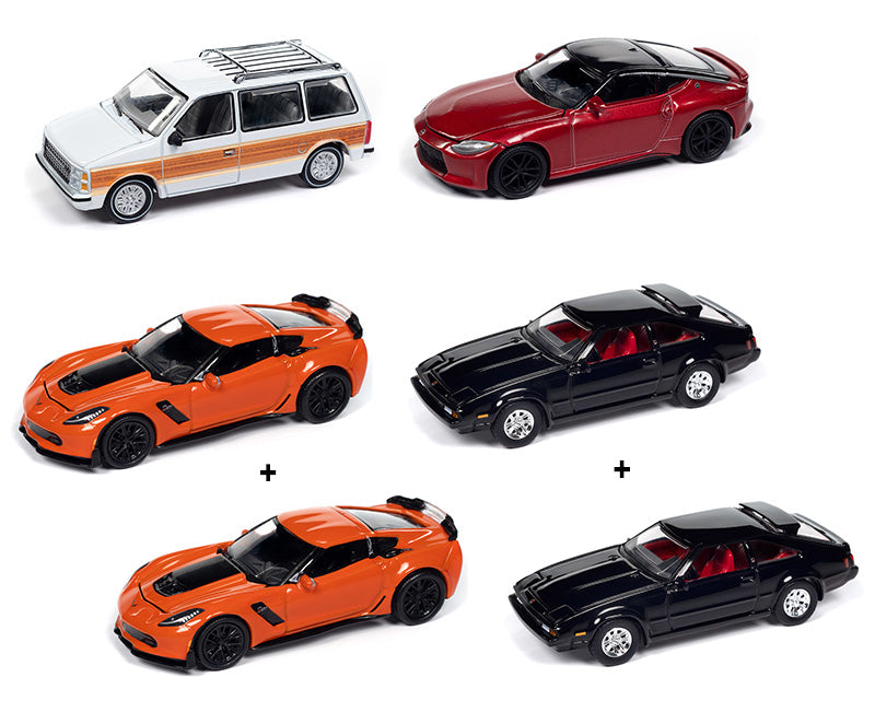 Auto World 64442-A-CASE 1:64 AW Premium 2024 Release 2A Diecast Model (Set of 6)